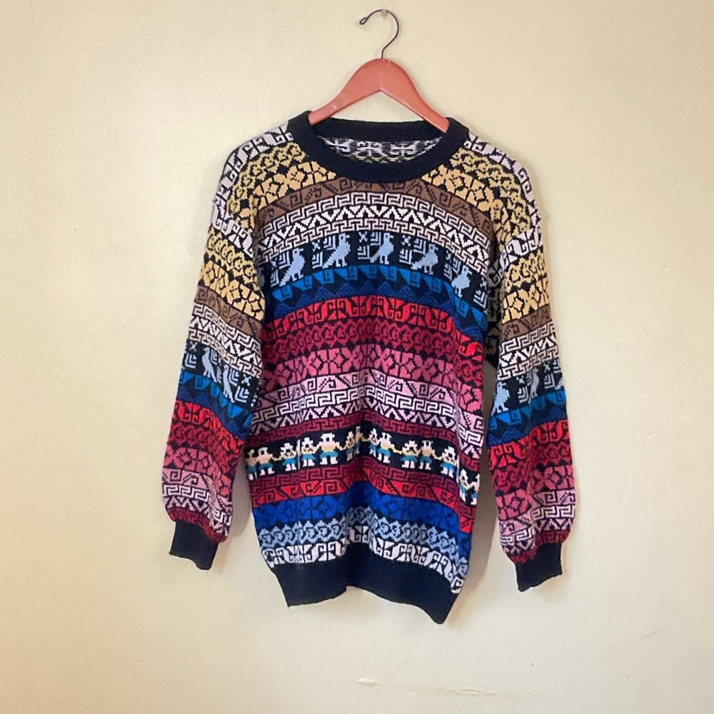 Vintage Wool Sweater, Sz S - Picture 1 of 4